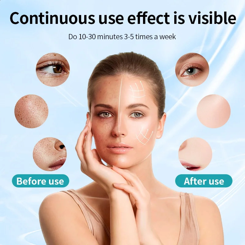 7 Color LED Face Mask with Neck - Wireless Portable Red Light for -Aging s Skin Rejuvenation Home Use 250527