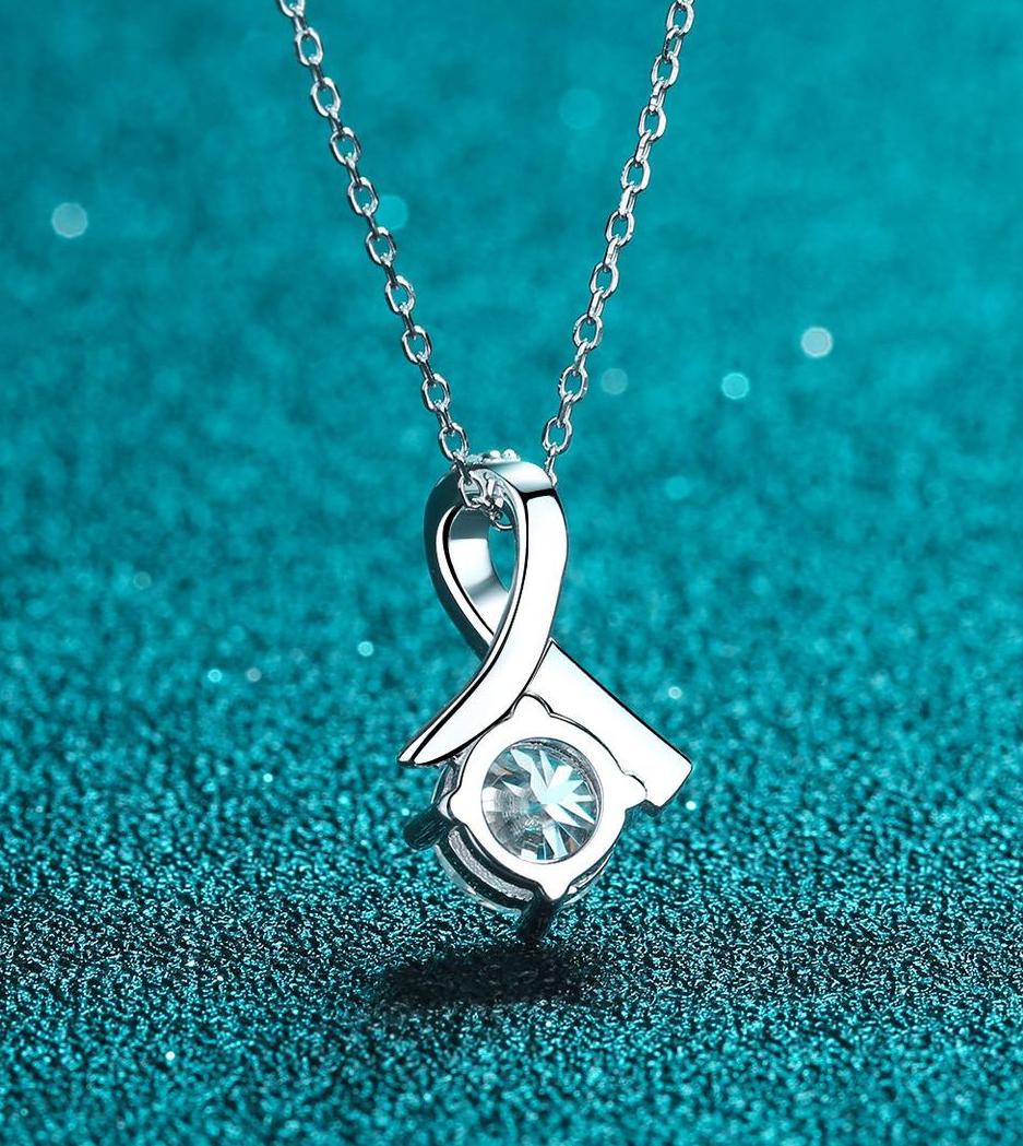 925 Sterling Silver Pendant Necklace for Women PT950 Gold Plated Minimalist Fashion Jewelry Elegant Daily Wear Gift