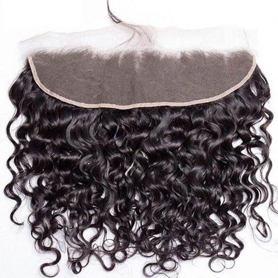Water 13*4 Wave HD Transparent Lace Human Hair Frontal Closure