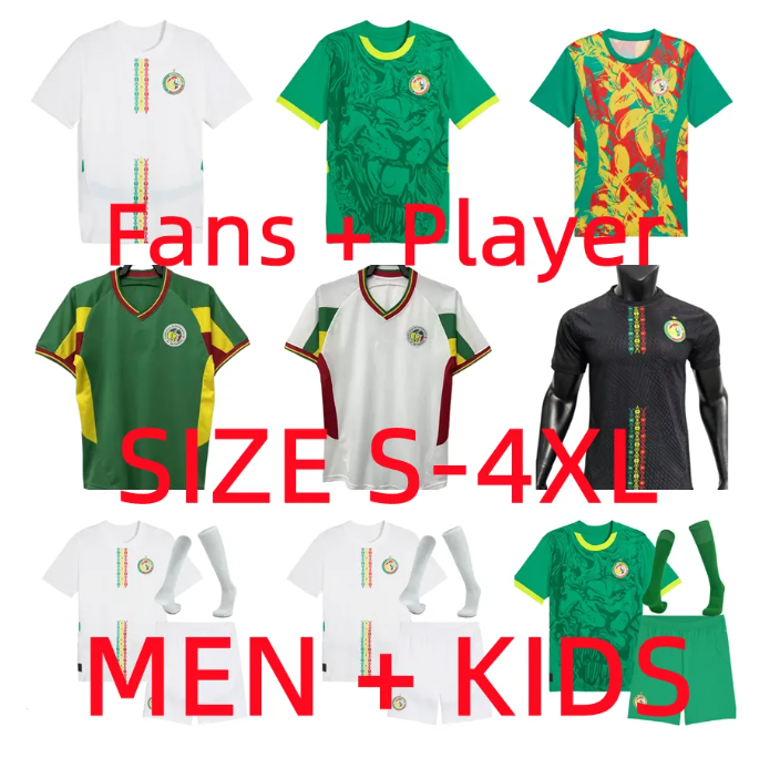 2024 2025 2026 Senegal soccer jerseys KOULIBALY GUEYE KOUYATE 23 24 25 26 SARR homme Maillot de foot football men shirts Uniform training fans player version Men kids
