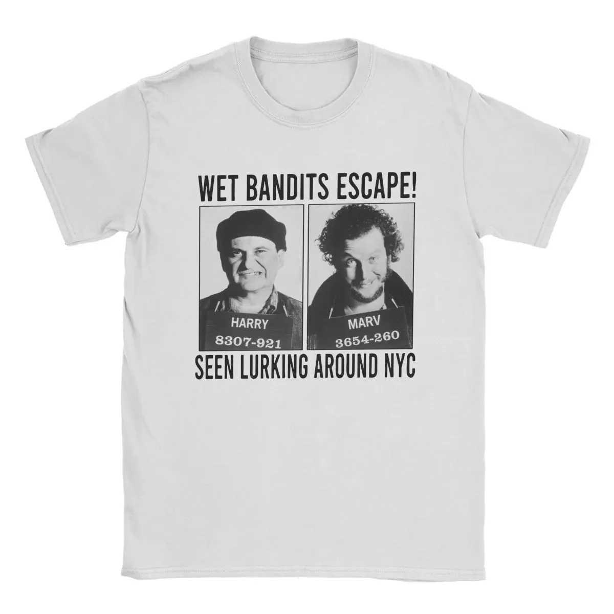 Home Alone Thief Mens T Shirt Vintage Tee Shirt Short Sleeve Round Collar T-Shirt Cotton Adult Tops Summer Fashion StreetwearC250530