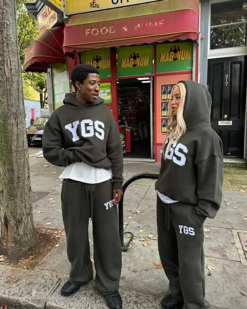 Y2K Streetwear Trend Brand Letter Pattern Oversized Hooded Sweatshirt Womens Fashion Harajuku Loose Casual Sweatshirt Mens W250530