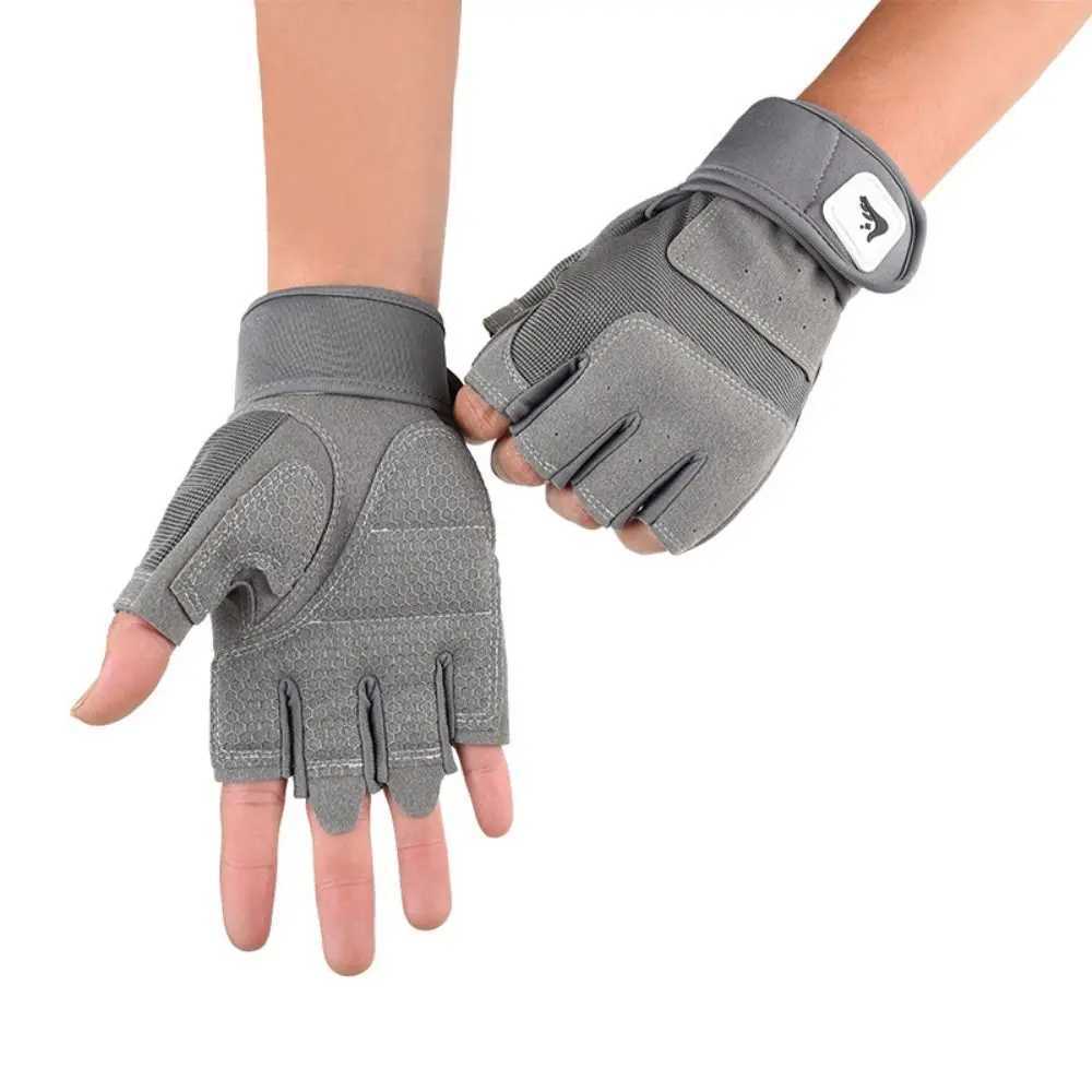 Wear-Resistant Motorcycle Gloves Vintage Anti-Slip Ring Gloves Goatskin Leather Fingerless Half Finger Gloves L250529QYZM