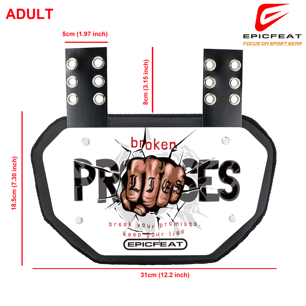 Sturdy Athletic Support Equipment for Players: Comprehensive Football Lumbar Shield Ergonomically Designed Durable Football Protective Spine Guard