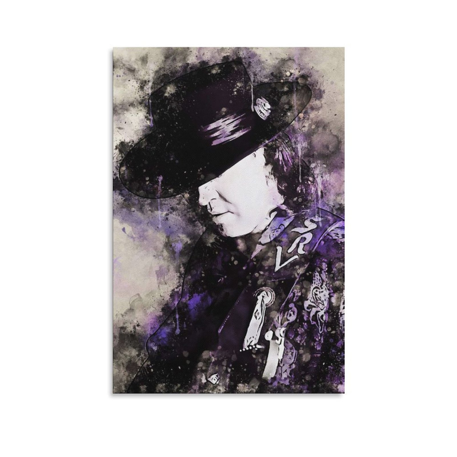 Wall Art Painting Stevie Ray Vaughan Guitar Rock Singer Canvas Prints Wall Painting Wall Art Decor Print Picture Paintings for Living Room Home Decor 