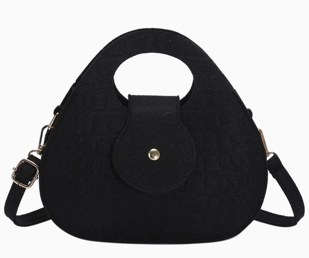 Women s new Korean retro trend embossed crocodile pattern felt handbag women s shoulder crossbody bag trend designer handbag