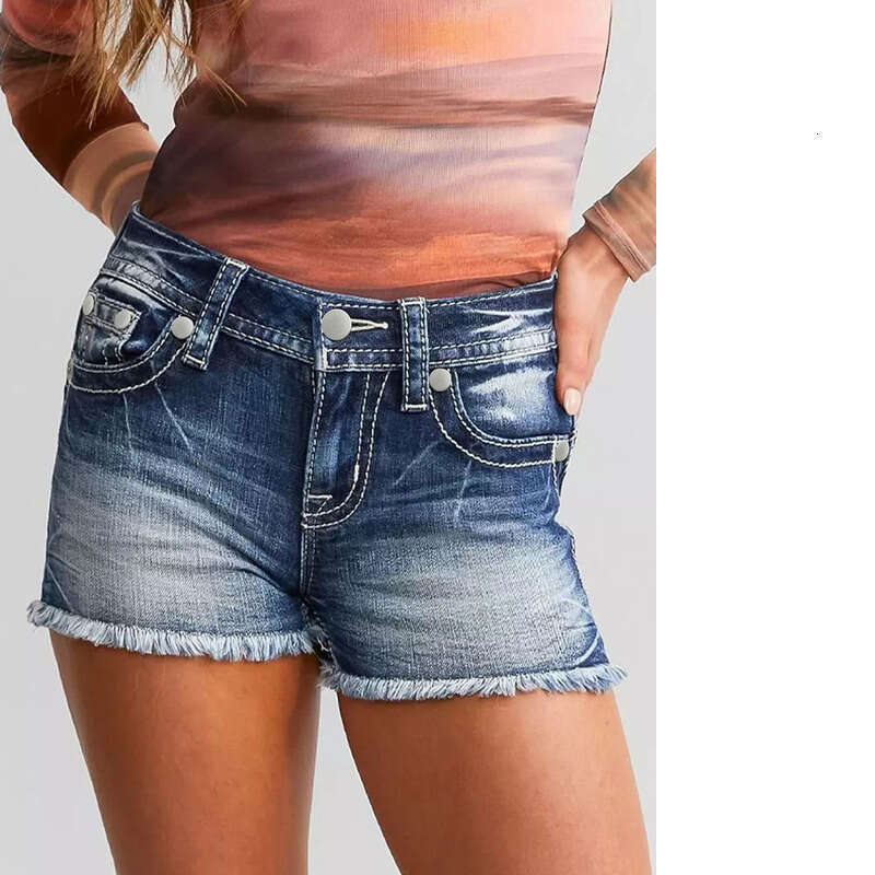 Shorts Women Denim Shorts New Women S Stretch Jeans With Rips Washed Denim Shorts For Women Jean Shorts