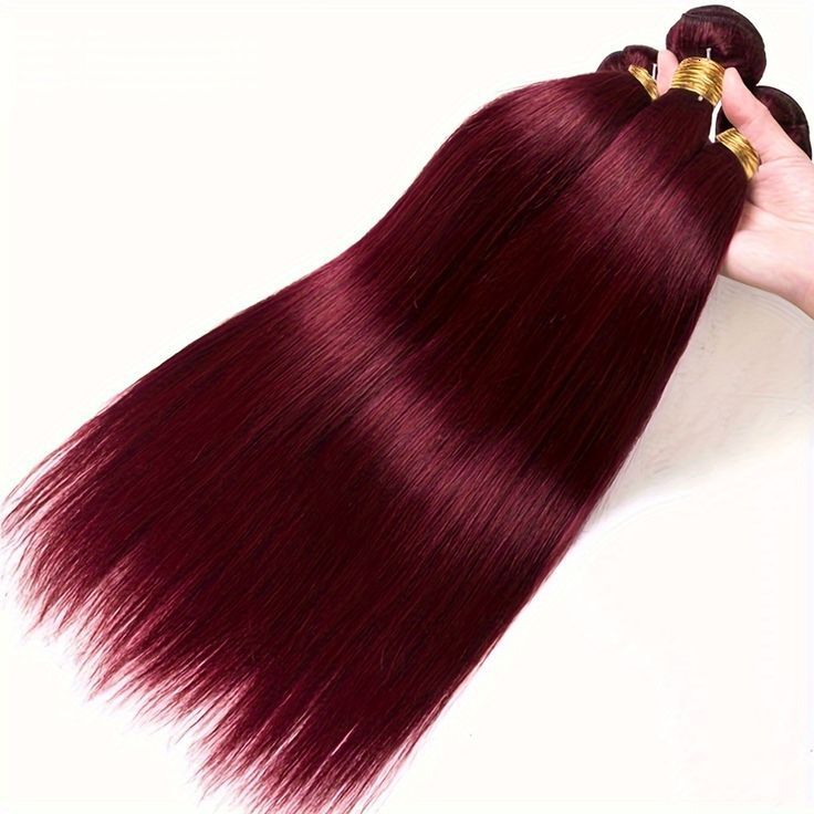 Burgundy 99J Hair Weft Clip-in Hair E Full Real Human Hair Hot Sale Xuchang