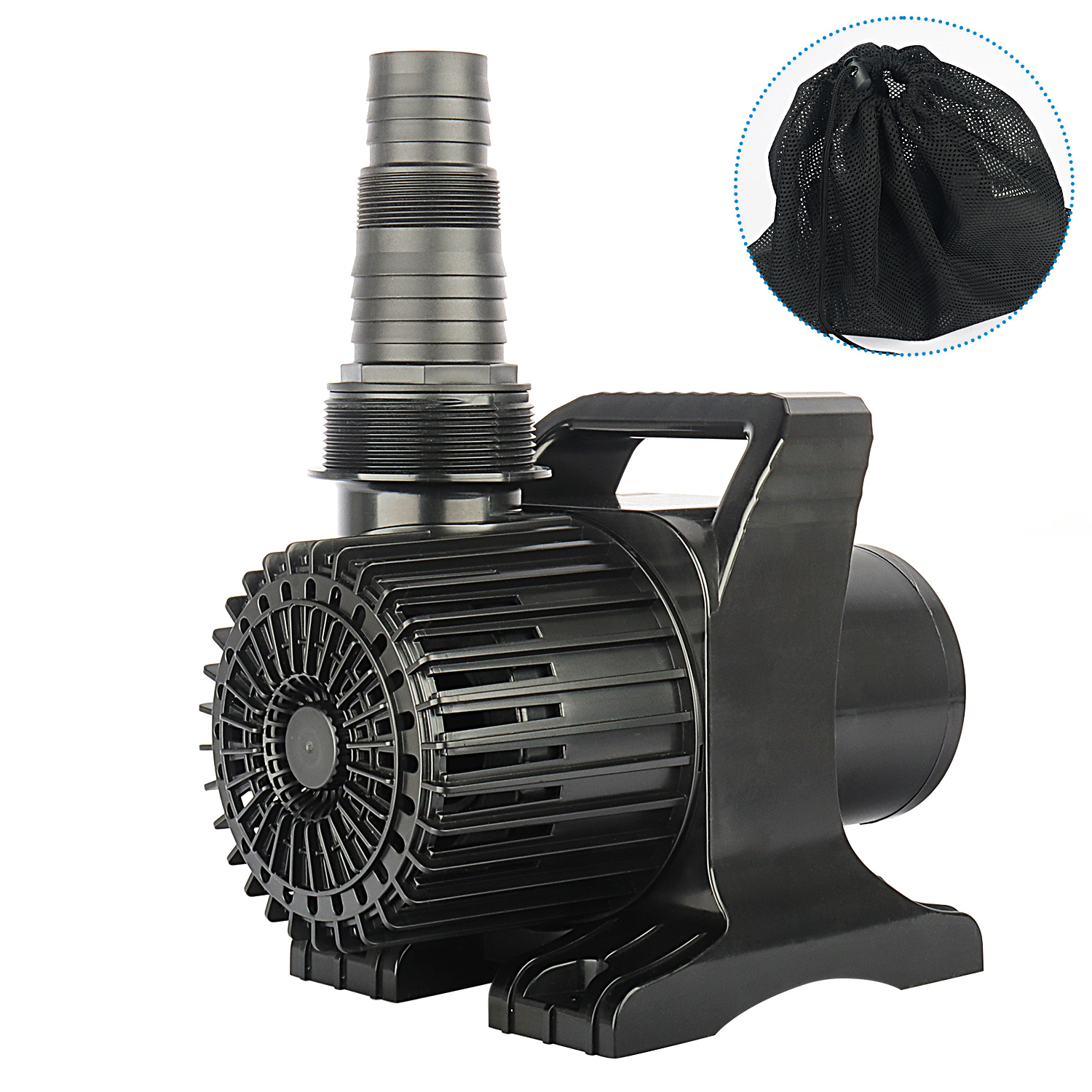 Extra-Large Outdoor Submersible Garden Pump with 11800 GPH Flow Rate for Patio/Koi Fish Ponds - Includes Long Power Cord