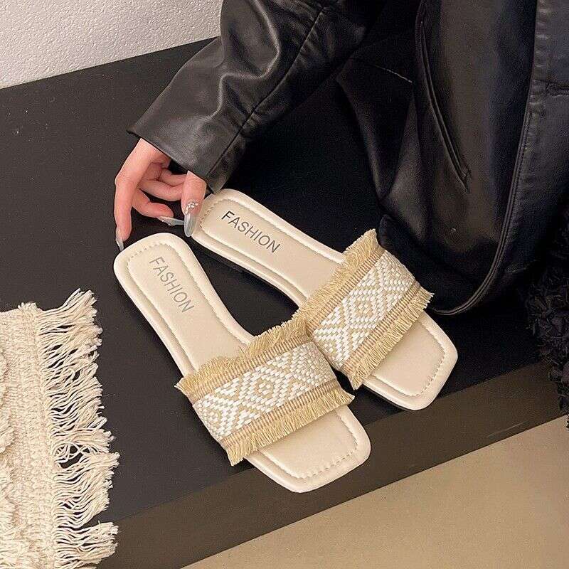 Flat Sandals, Women's Summer New Casual Outdoor Beach Slippers, Plus Size Sandals, Women's Trendy Shoes, Free Shipping, Designer Sandals Who