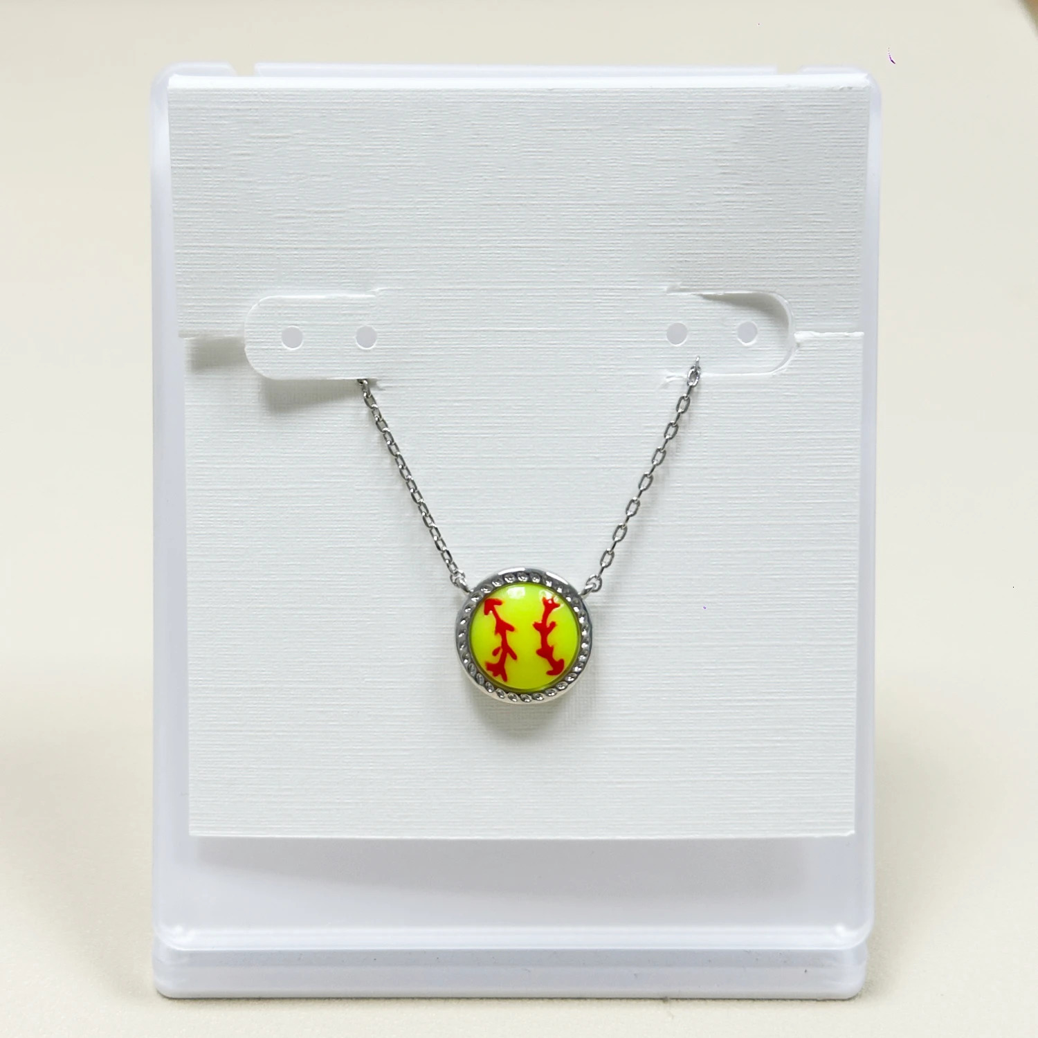 YEEVAA Softball Sports Pendant Necklaces for Women Jewelry Game Day Team Gifts 250530