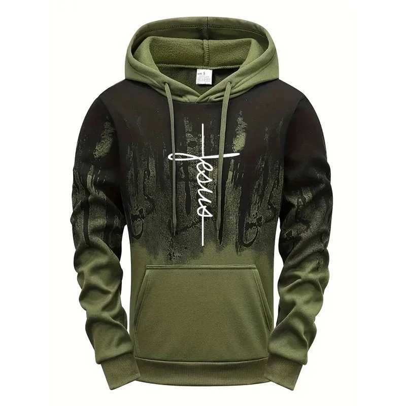 Faith Printed Hoodie for Men High Quality Hooded Long Sleeve Sweatshirts Fall Winter Daily Casual Sport Pullover 2025 Athleisure W250530