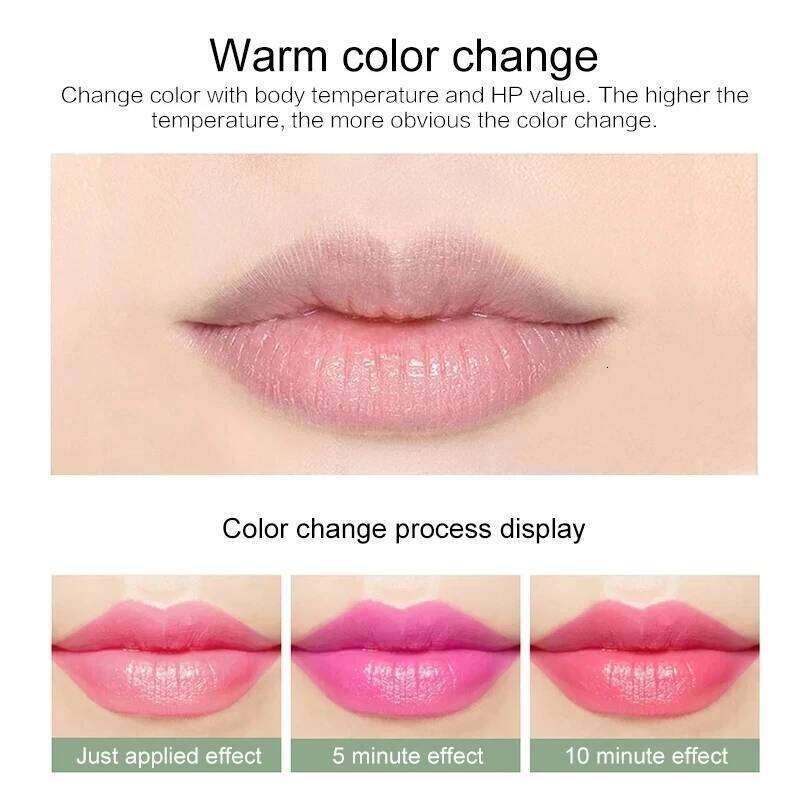 free shipping 12pc/SET 3.5g Color Changing Tinted Lip Balm Lipstick Aloe Vera Lipstick Moisturizing Long Lasting Lipsticks lip balm wholesale