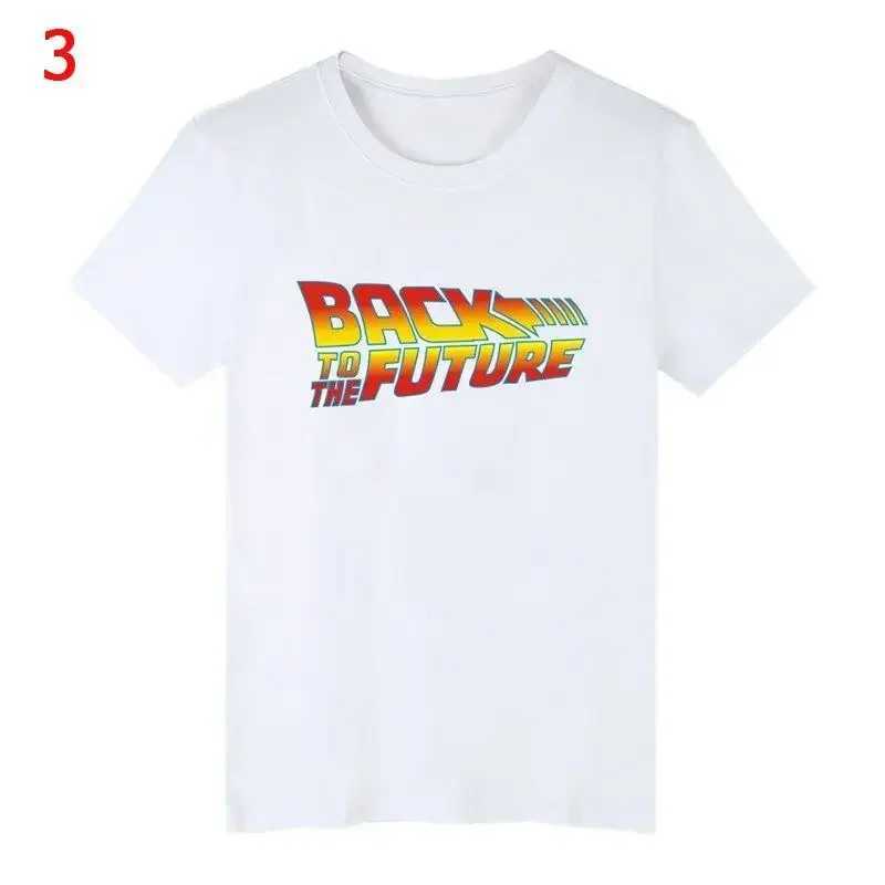 Back To The Future Tshirt Luminous T Shirt Camiseta Summer Short Sleeve T Shirts Back To Future Tee Tops Streetwear T-shirts 4XLC250530