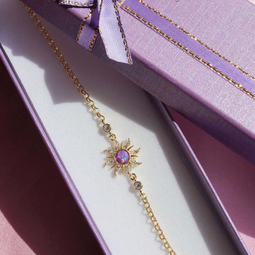 Dopamine Necklace Opal Micro Paved Zircon Pendant