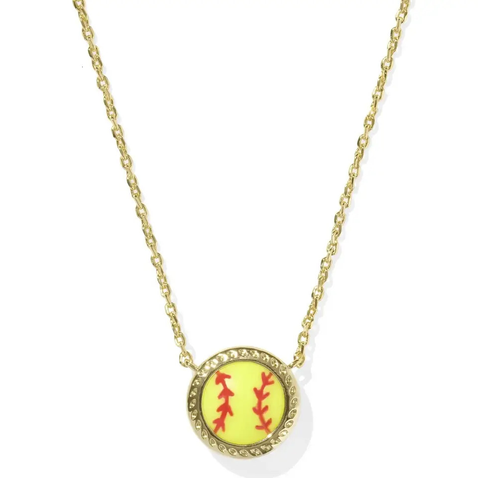 YEEVAA Softball Sports Pendant Necklaces for Women Jewelry Game Day Team Gifts 250530