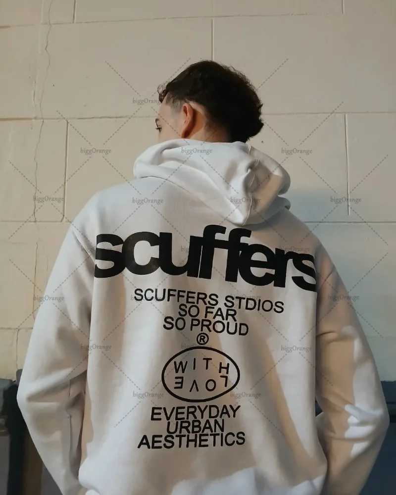 Harajuku Retro Rock Letter Print Oversized Hoodie Streetwear Men Y2k 2025 American Hip-hop Punk Trendy Casual Sweatshirt Women W250530