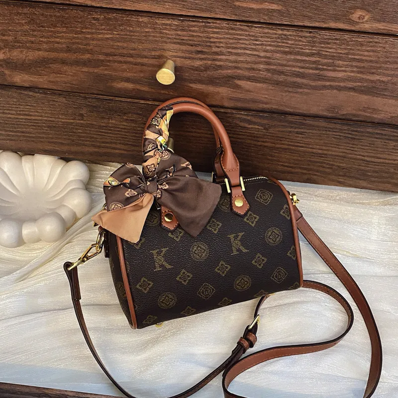 Shoulder Crossbody 2025 Designer Colorful Printed Boston Ladies Bag ltifunctional Handbag Free shipping
