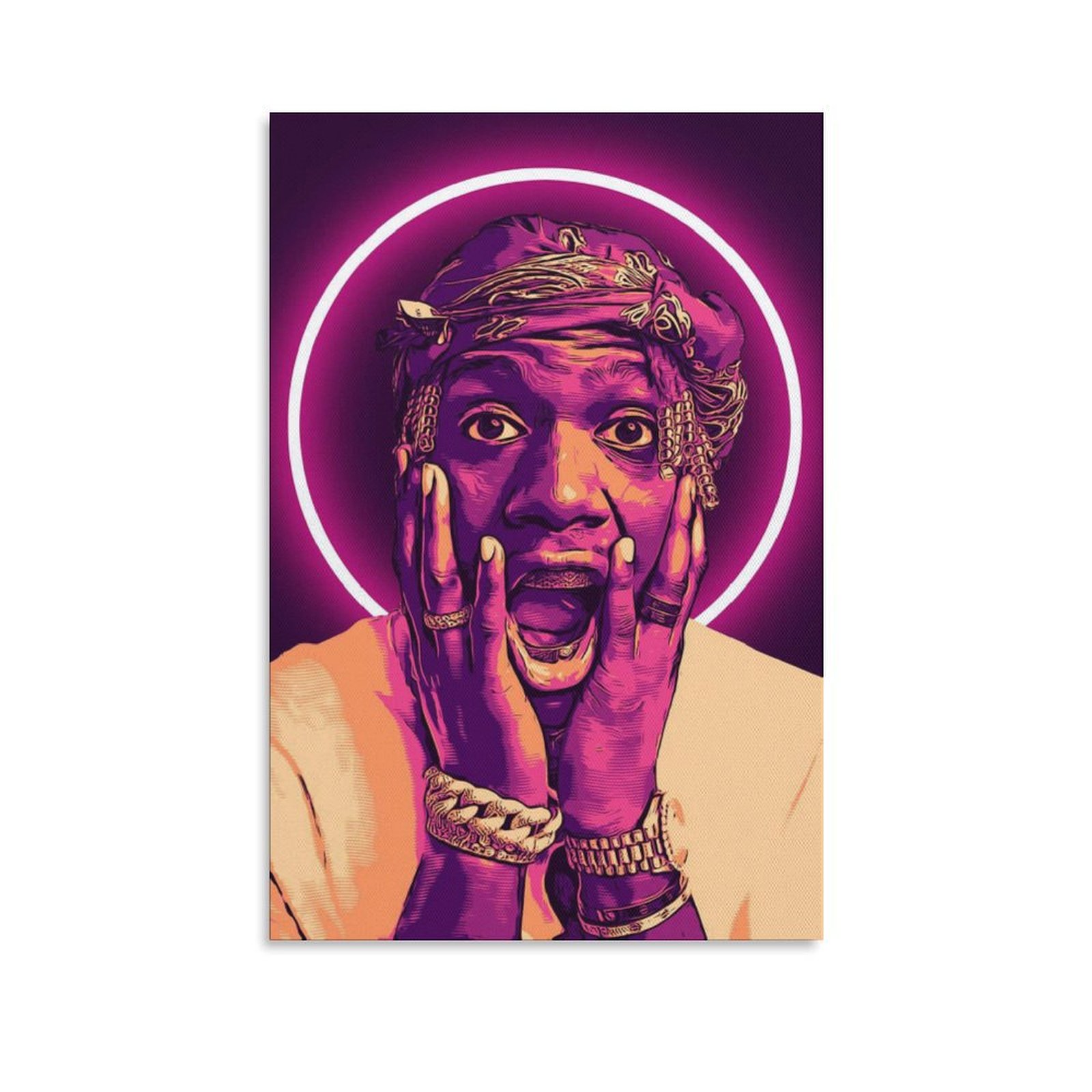 Wall Art Painting RAPPER Lil YachtyHIP HOP SINGER Canvas Prints Wall Painting Wall Art Decor Print Picture Paintings for Living Room Home Decor Luxury