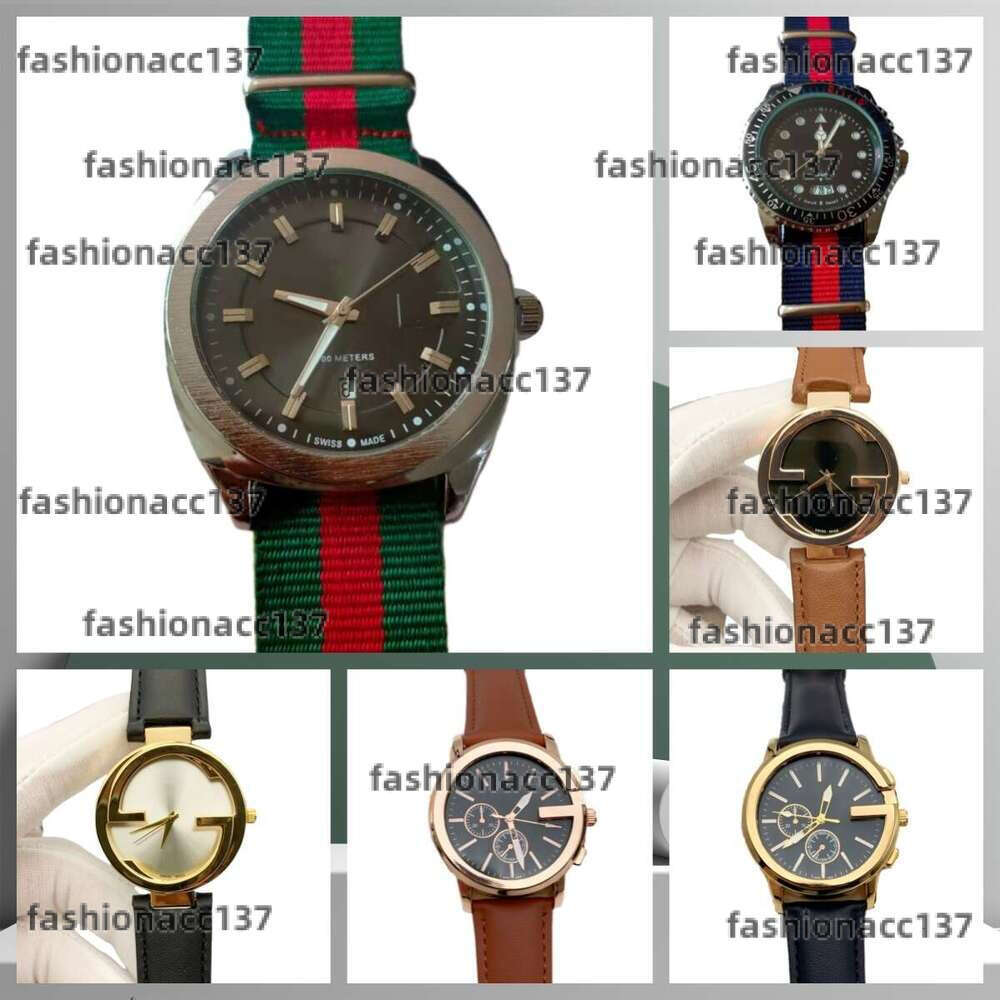 2025 Designer Watch Double G DIVE Series Men and Women High Quality Quartz Calendar Watch Luxury Leather Nylon Strap Sporty Casual Simple Fashion Watch 23