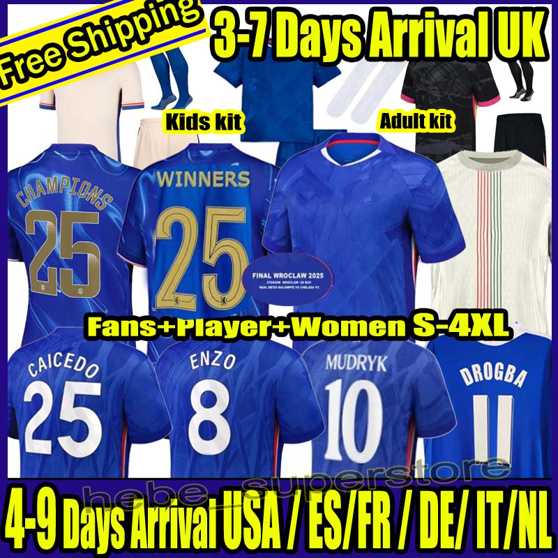 S-4XL 24 25 26 CAICEDO Nkunku PALMER soccer jerseys Disasi 2025 2026 Enzo Mudryk JAMES Cucurella Chukwuemeka football shirt men and kids Ugochukwu N.JACKSON
