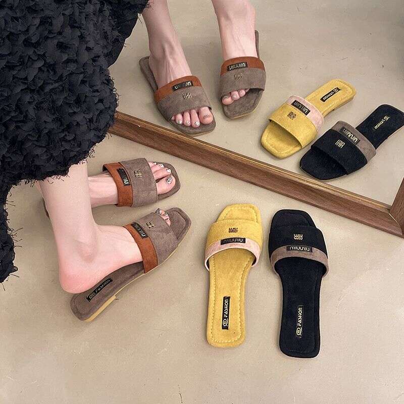Designer Women's Slippers Plus Size Sandals Luxurious Women's Shoes Casual Flat Sandals Women's Spring And Autumn Outdoor Wear Non Slip