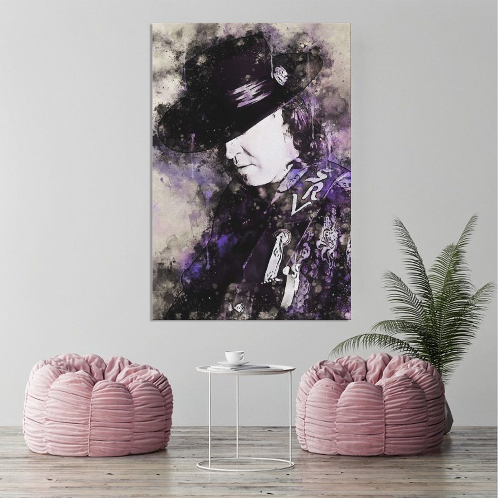 Wall Art Painting Stevie Ray Vaughan Guitar Rock Singer Canvas Prints Wall Painting Wall Art Decor Print Picture Paintings for Living Room Home Decor 