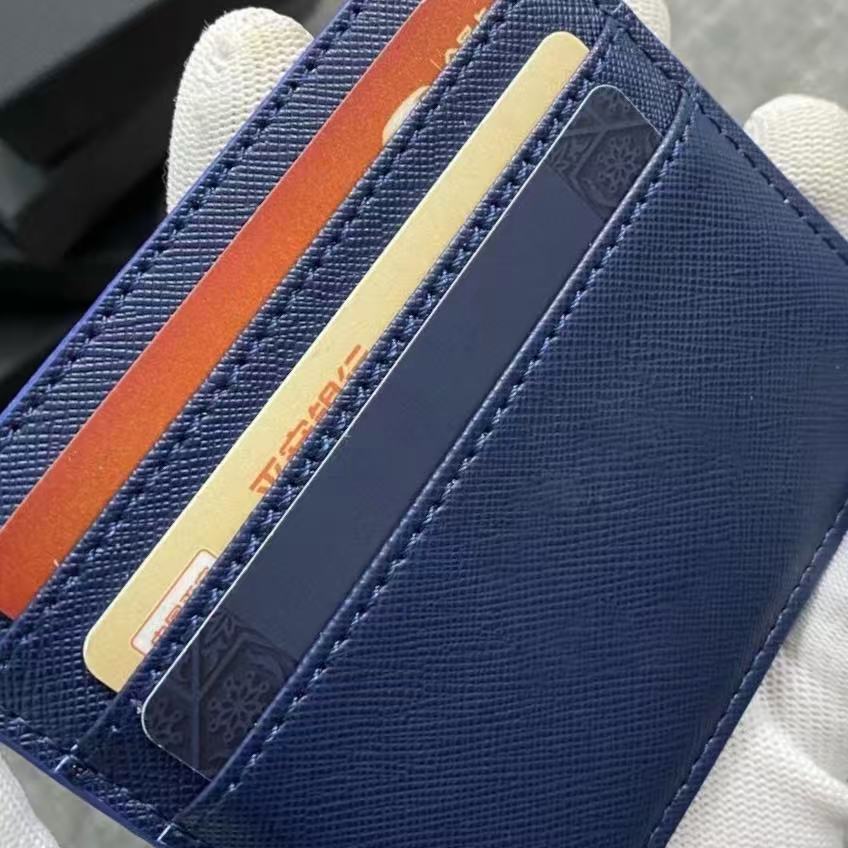 Unisex Designer Leather Wallet - Genuine Saffiano for Men & Women with Compact Design