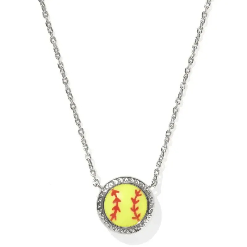 YEEVAA Softball Sports Pendant Necklaces for Women Jewelry Game Day Team Gifts 250530