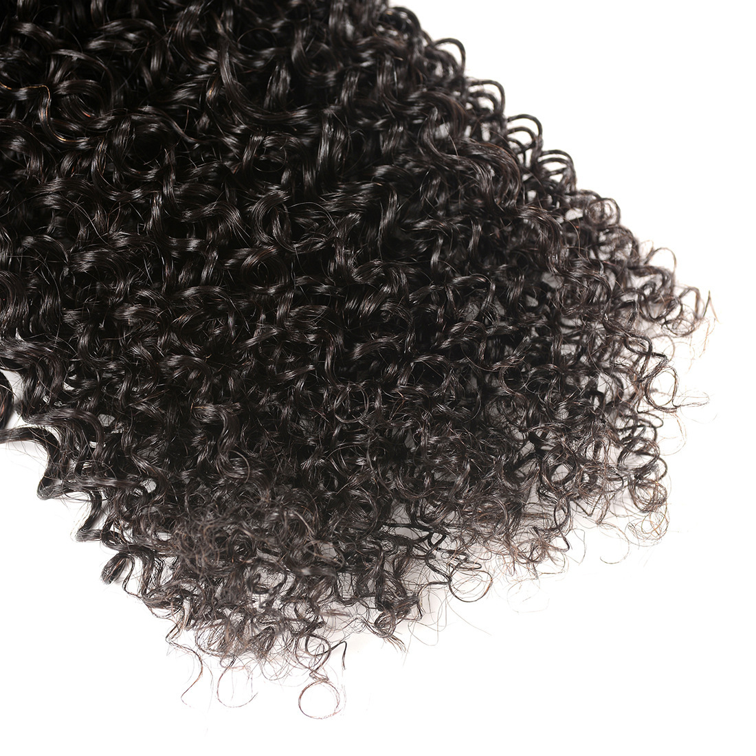 Kinky Peruvian Curly Hair Bundles Real Human Hair Weft 100g