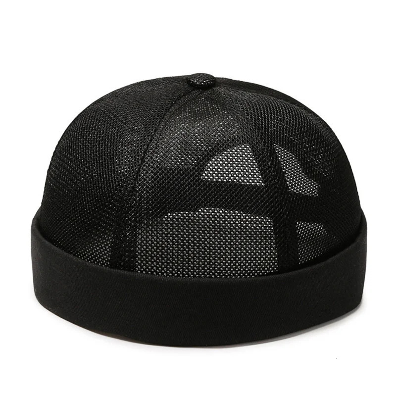 Vintage Mens Summer Cotton Brimless Skullies Cap Street Portable Docker Hats Multipurpose Beanie Hat Hip Hop Hats Japanese INS 250530