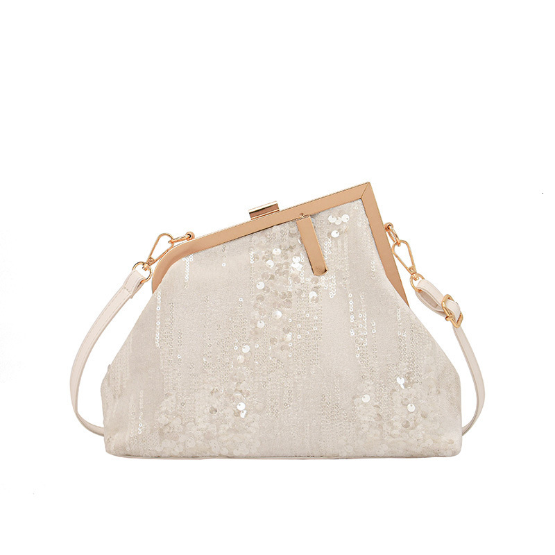Free Shipping Designer Bag New 2025 European And American Fashion Sequin Retro Shoulder Bag Ins Internet Celebrity Tassel Crossbody Evening Bag Luxury
