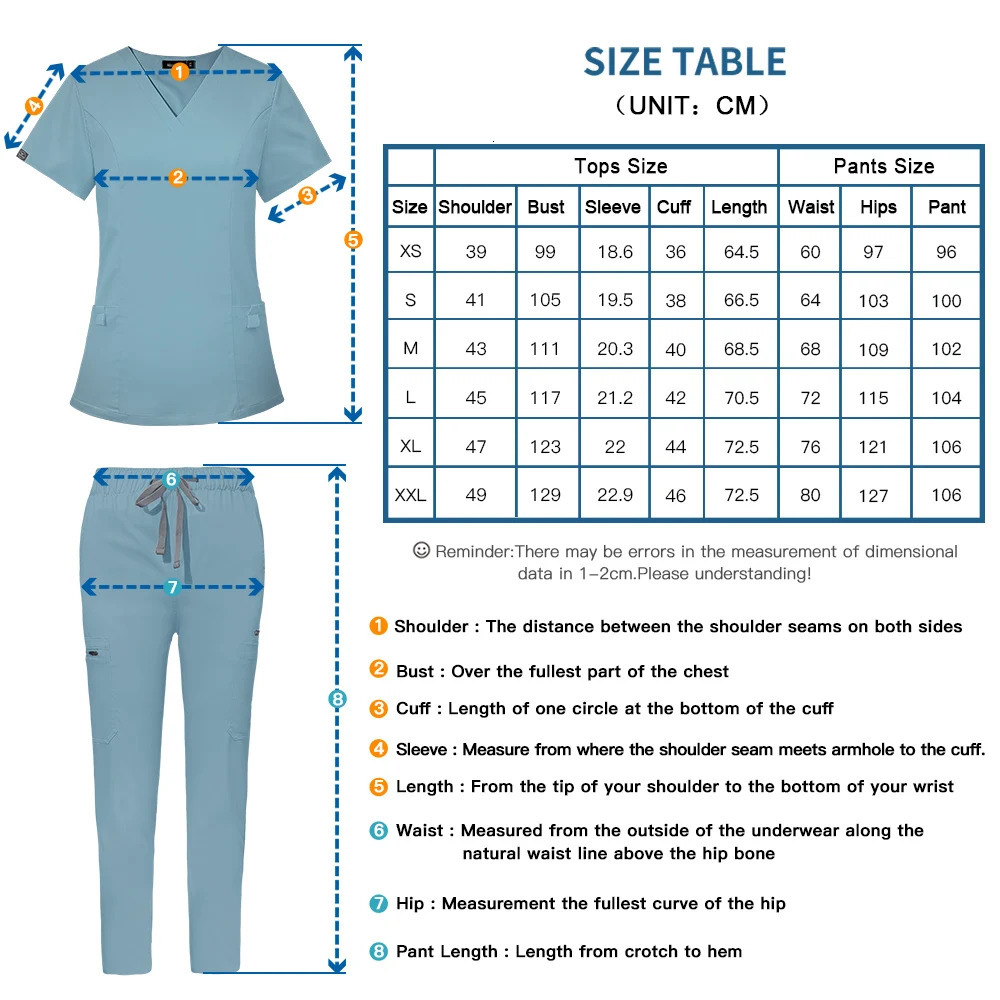 Arrival Custom Women Nursing Scrub Straight Leg Pants Set Hospital Doctor Sets Stylish Slim Fit Uniform 250530