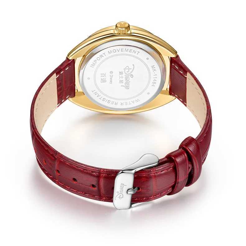 Disney Mickey Mouse Children Watches Luminous Leather Quartz Wristwatch Boy Girls Birthday Gift Student Clock Young Men Women XJ250530