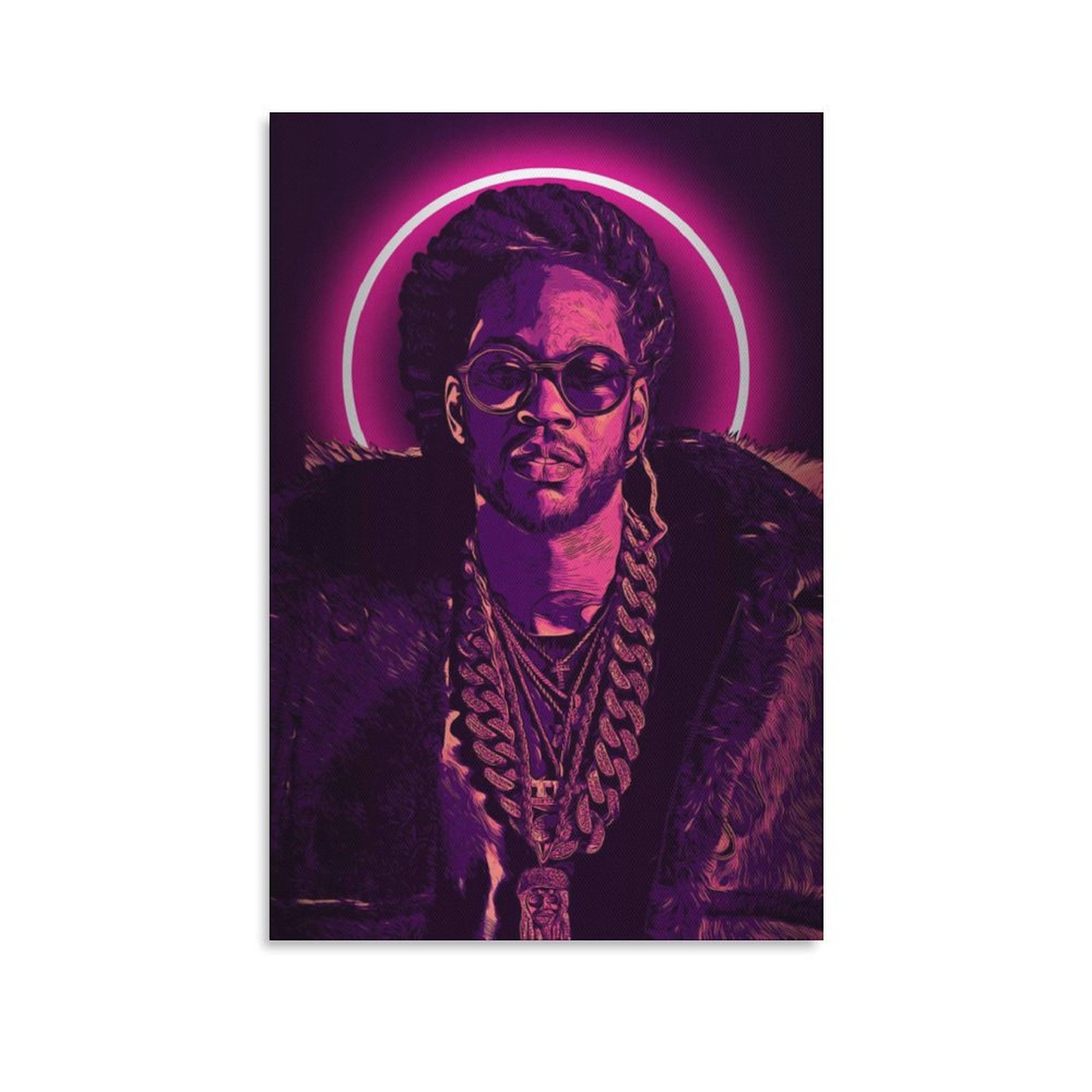Wall Art Painting Rapper 2 Chainz Hip Hop Singer Canvas Prints Wall Painting Wall Art Decor Print Picture Paintings for Living Room Home Decor Luxury 