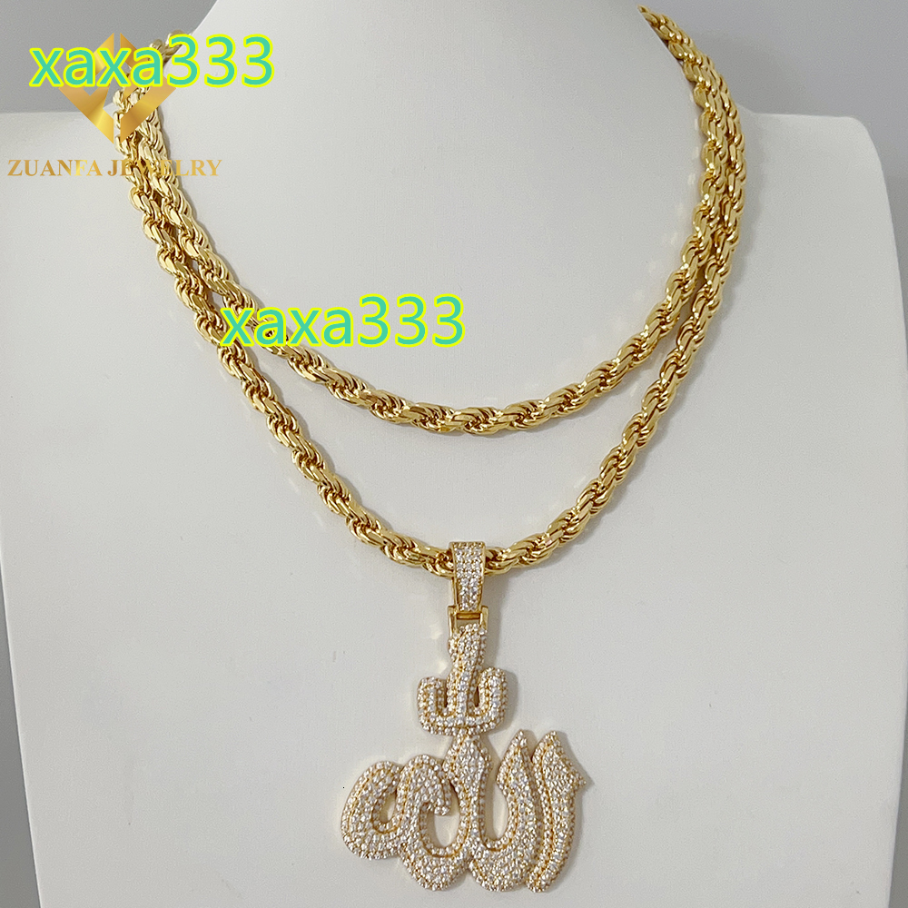 Mens Italian Heavy Chain 925 Sterling Silver Moissanite Diamond Cut 6MM Width Rope Chain Necklace for Men