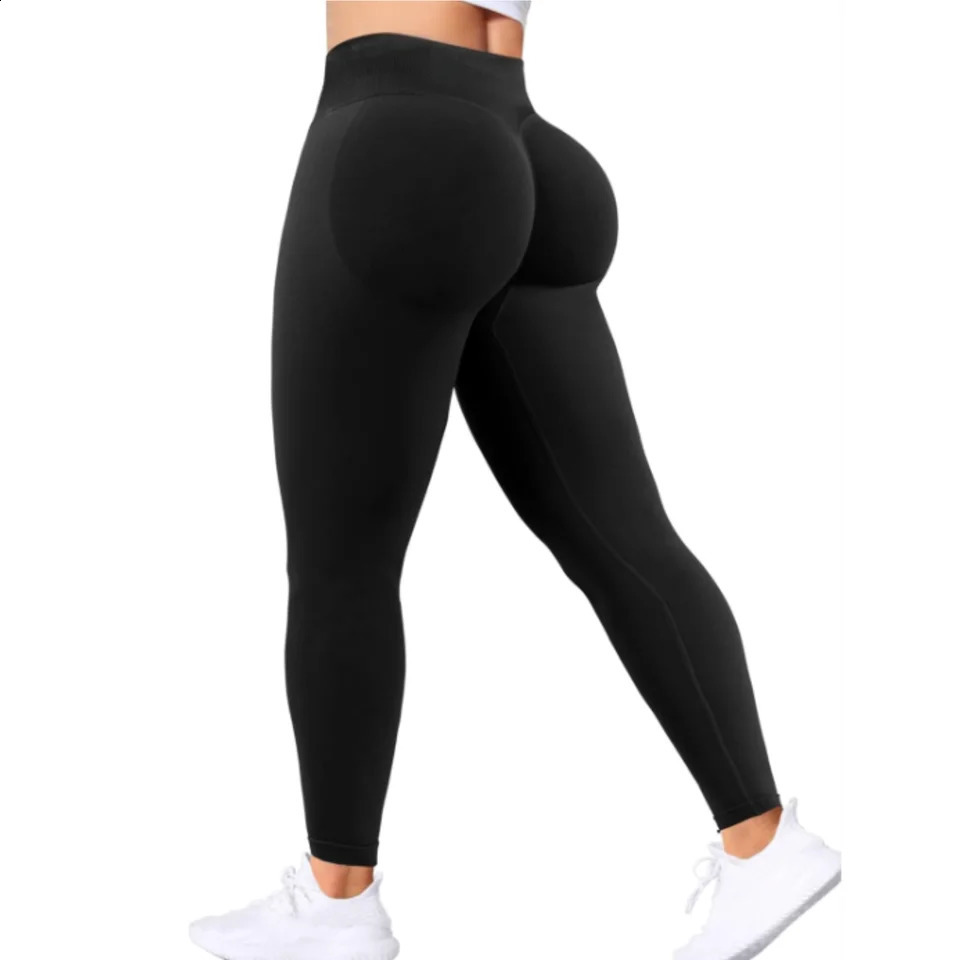 Seamles Solid Waist Yoga Pants Threesection Sexy Hiplifting Tight Sports Fitness Exercise 250528Z