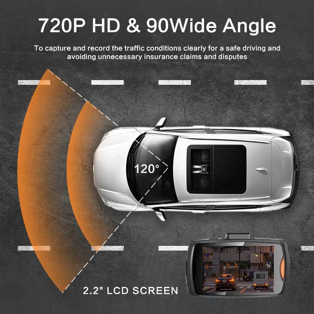 Car dvr HD DVR dashboard camera 1080P tachograph driving recorder cycle recording night vision wide Angle camera G30 R250529