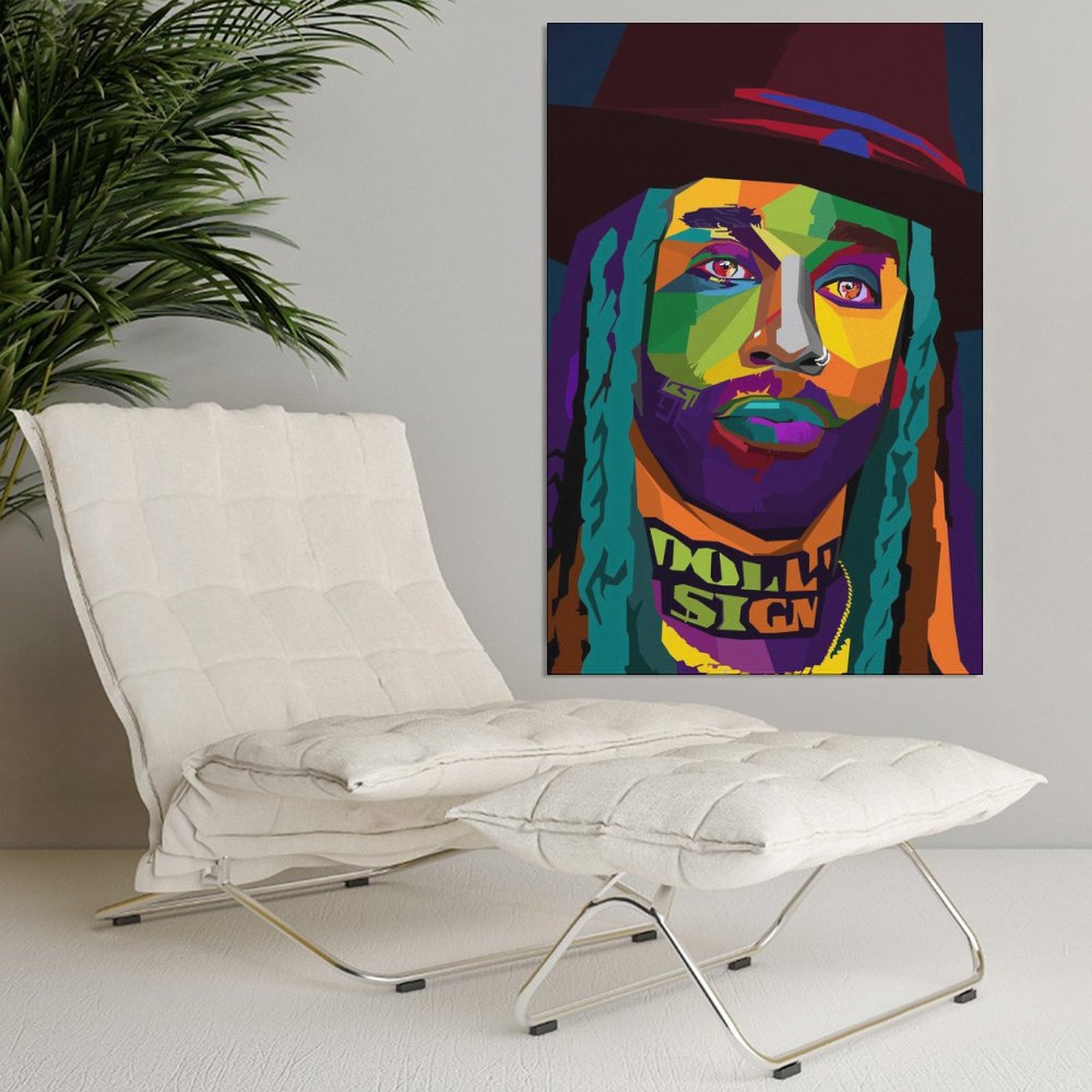 Wall Art Painting Rapper Ty Dolla Sign Singer Canvas Prints Wall Painting Wall Art Decor Print Picture Paintings for Living Room Home Decor Luxury Unf