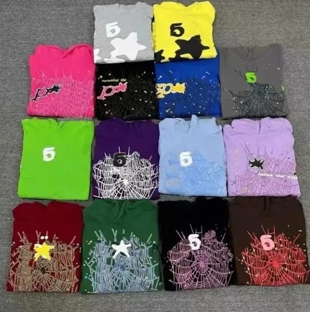 Top quality spider hoodie Fashion Young Thug 55555 Pant Men Women Spider Tracksuit Net Sweatshirt Trend Designer Sweatshirts Pullovers Soider Hoodie