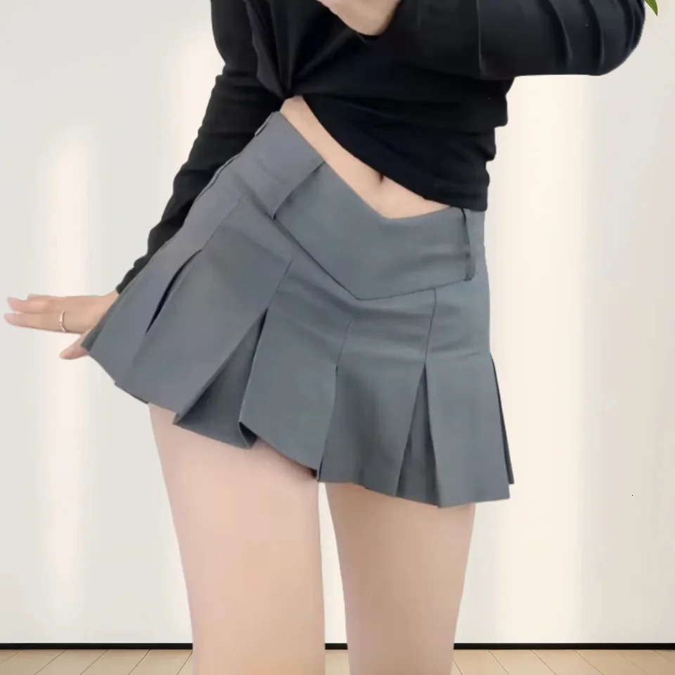 fashionable sexy slim fit V-waist pleated skirt must wear divine clothing for nightclubs bars gatherings 250527