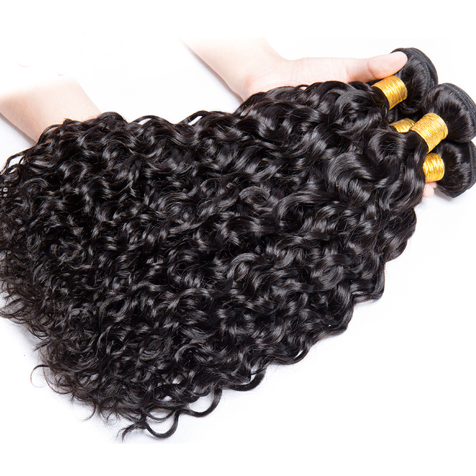 Human Real Hair Water Wave Human Hair Natural Bundle