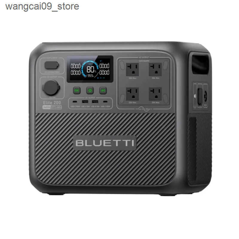 US PlugBLUETTI Portable Power Station Elite 200 V2 2073.6Wh Battery 2600W AC Outlets for Camping Off-grid Power Outage R250530