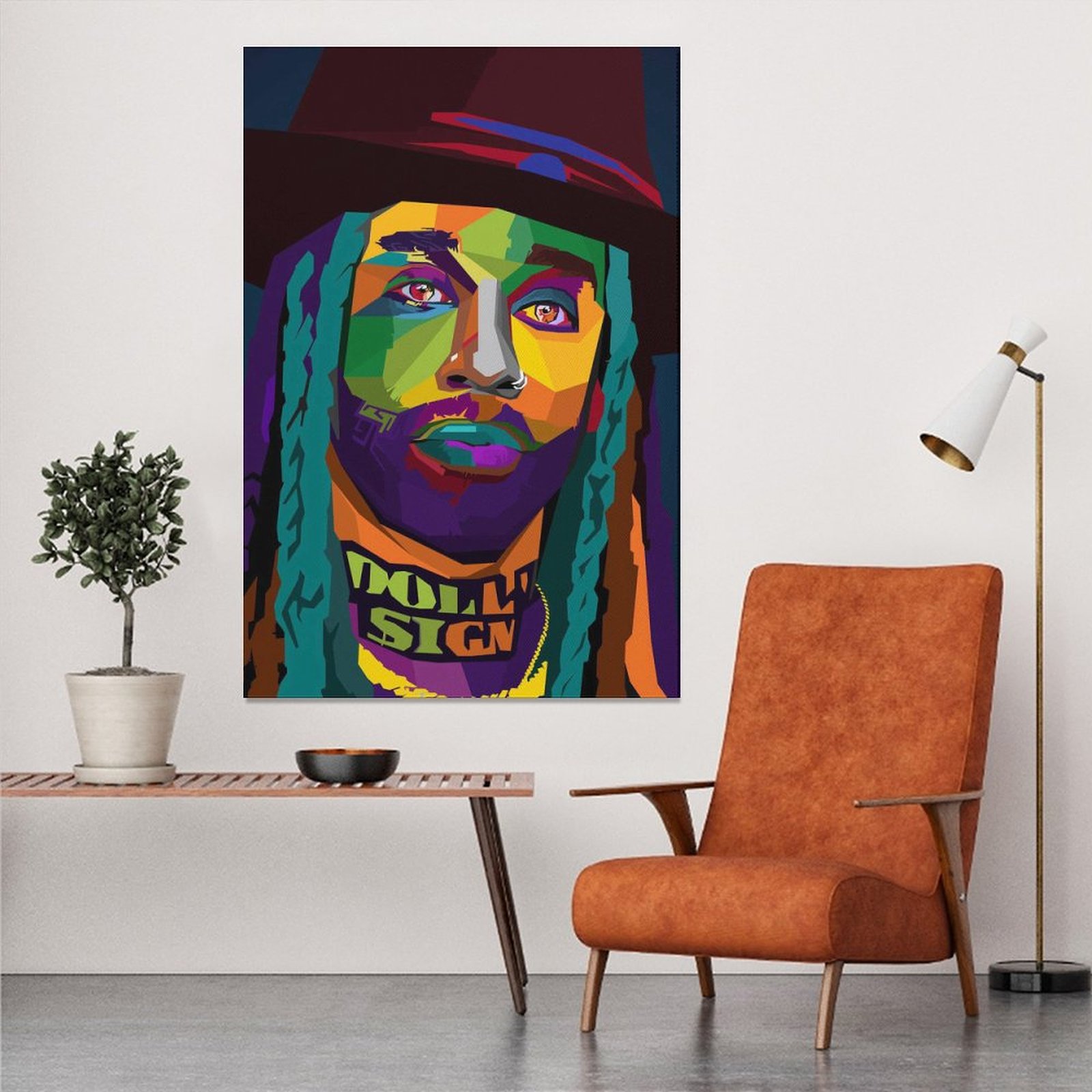 Wall Art Painting Rapper Ty Dolla Sign Singer Canvas Prints Wall Painting Wall Art Decor Print Picture Paintings for Living Room Home Decor Luxury Unf