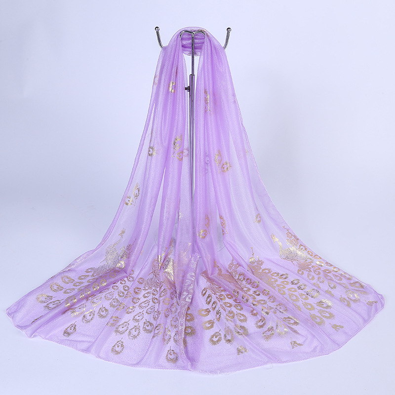 K873 Summer new chiffon scarf silk scarf long printed scarf women sunscreen shawl beach towel manufacturers wholesale