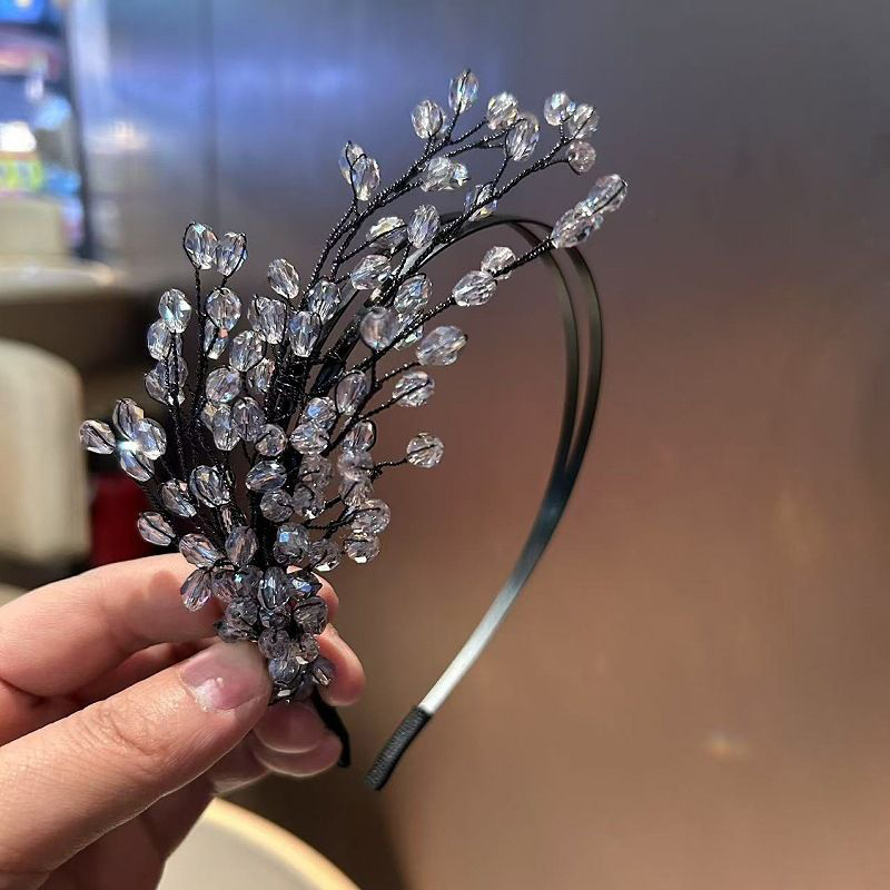 Chic High-Quality Fashionable Braided Tree-Shaped Headpiece with Crystals