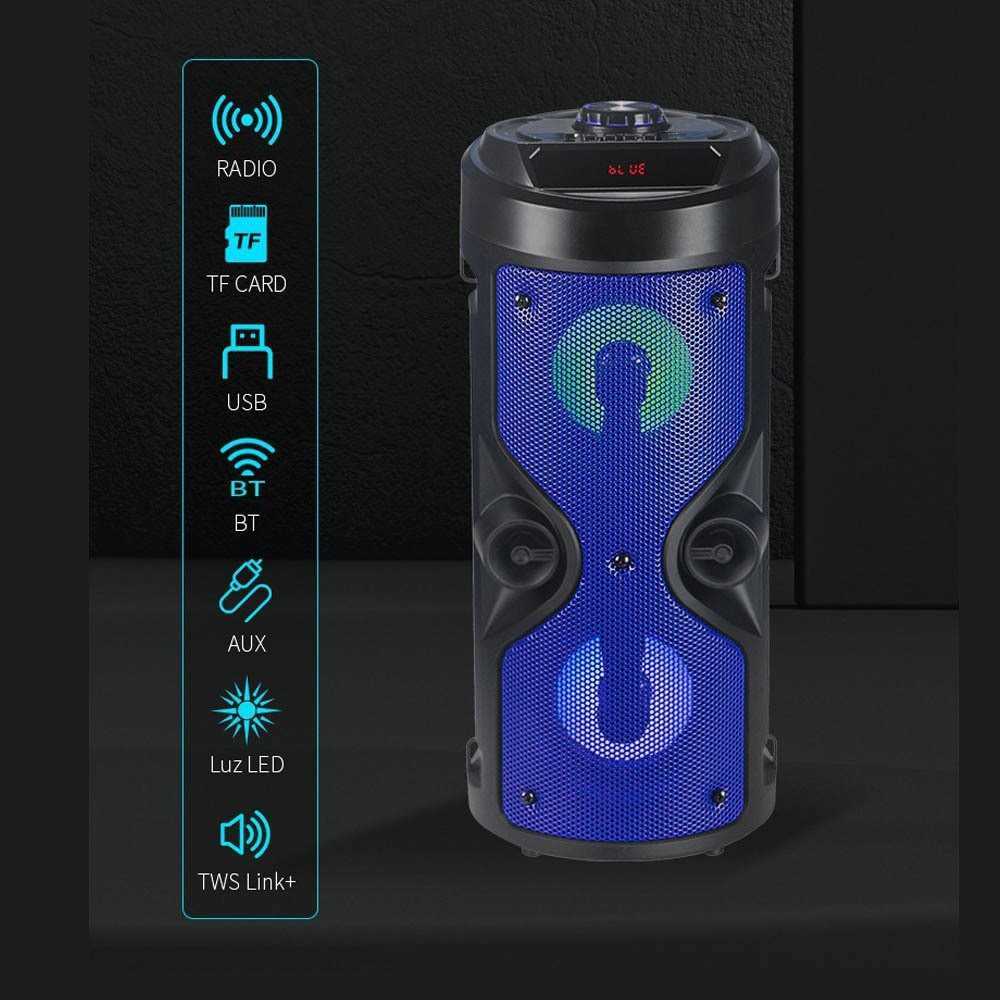 Loudspeaker box High Power Karaoke Sound Box Caixa De Som Bluetooth Speaker RGB Party Box Outdoor Portable Dual Horn Stereo Subwoofer FM/TWS/AUX Z2410