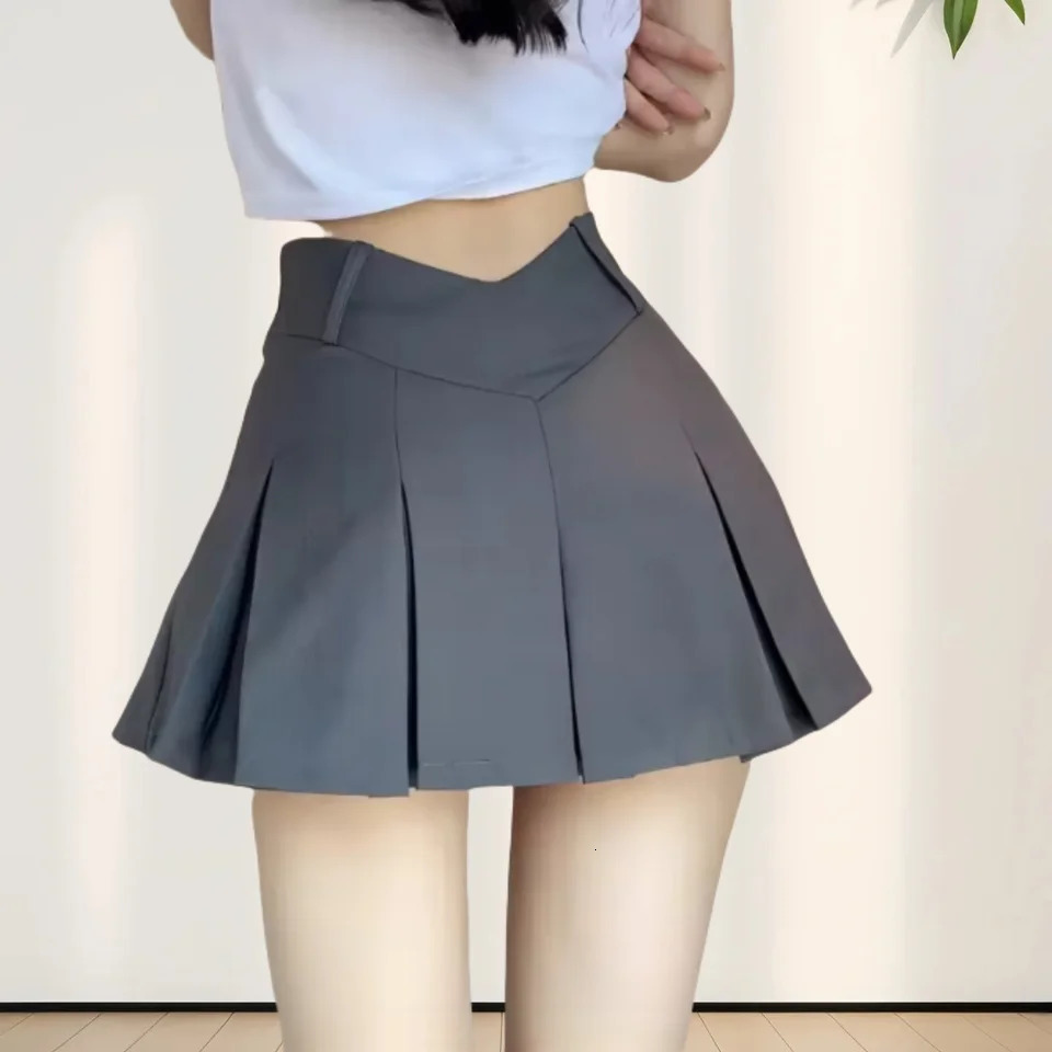 fashionable sexy slim fit V-waist pleated skirt must wear divine clothing for nightclubs bars gatherings 250527