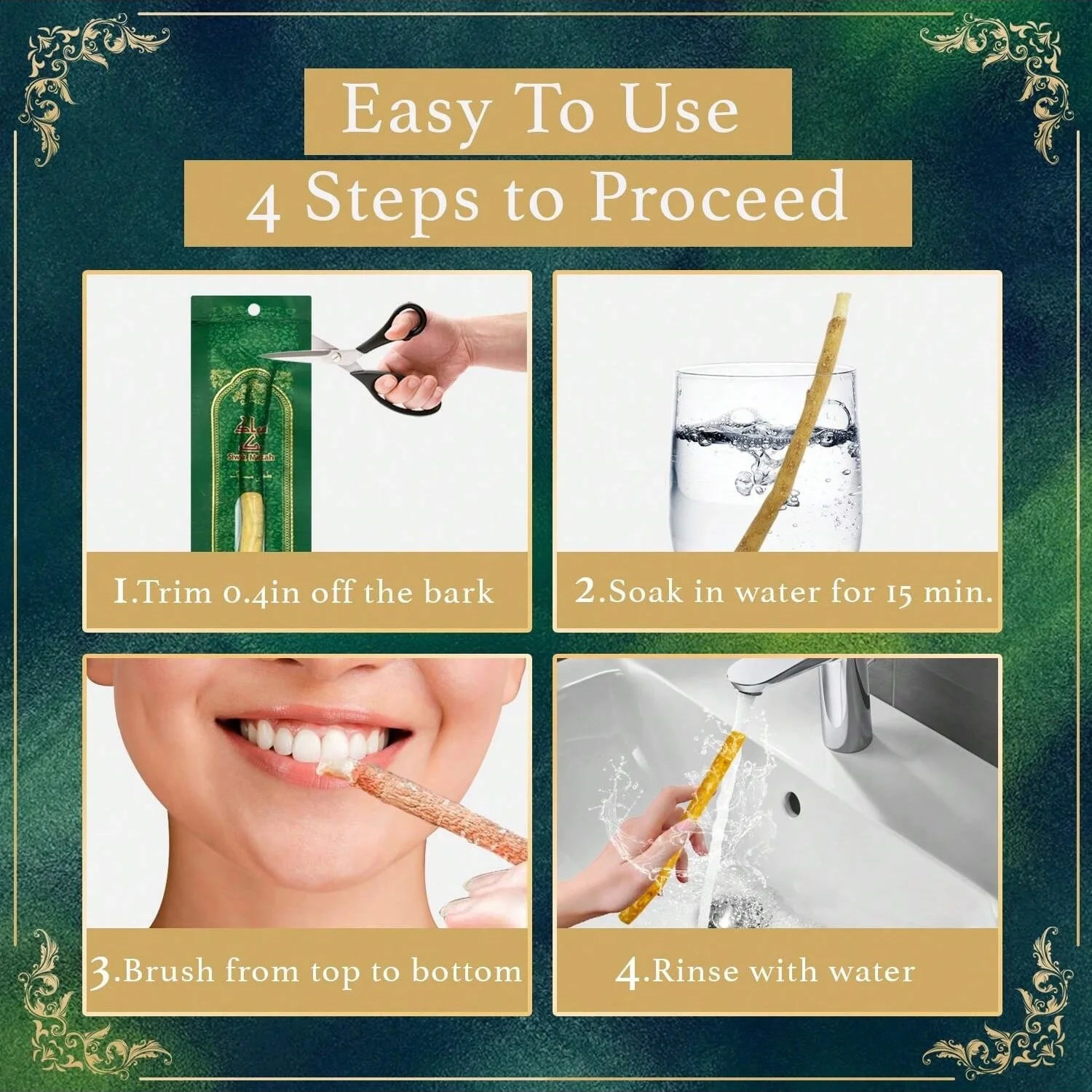 Creative Natural Branch Miswak Toothbrush Stick Portable Traditional For Teeth Oral Health Fresh Breath Gift 250526