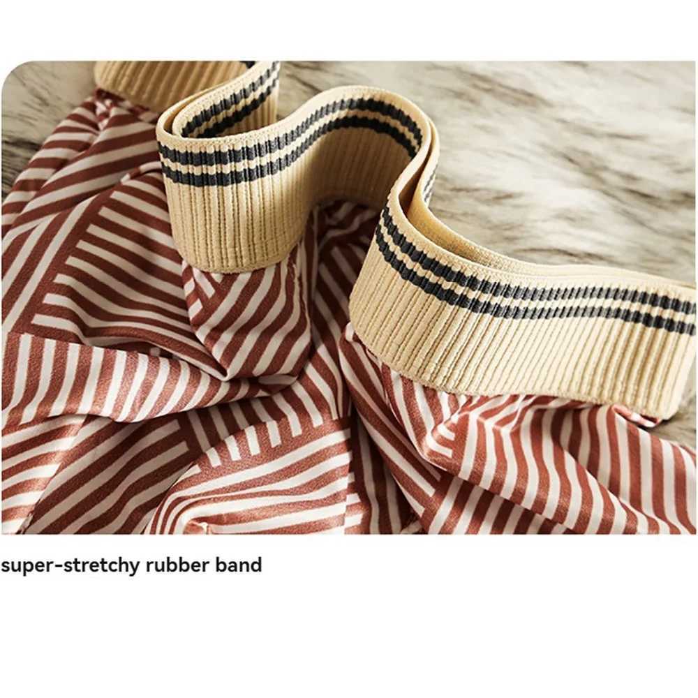 3PCS/Pack Fashion Striped Ice Silk Cool Breathable Mens Underwear Comfortable Crotch Boxers High Elastic Waistband Underpants XJ250530